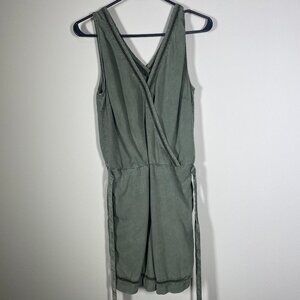 Cloth & Stone Romper Women's Small Sleeveless Belted Wrap Front Anthropologie!